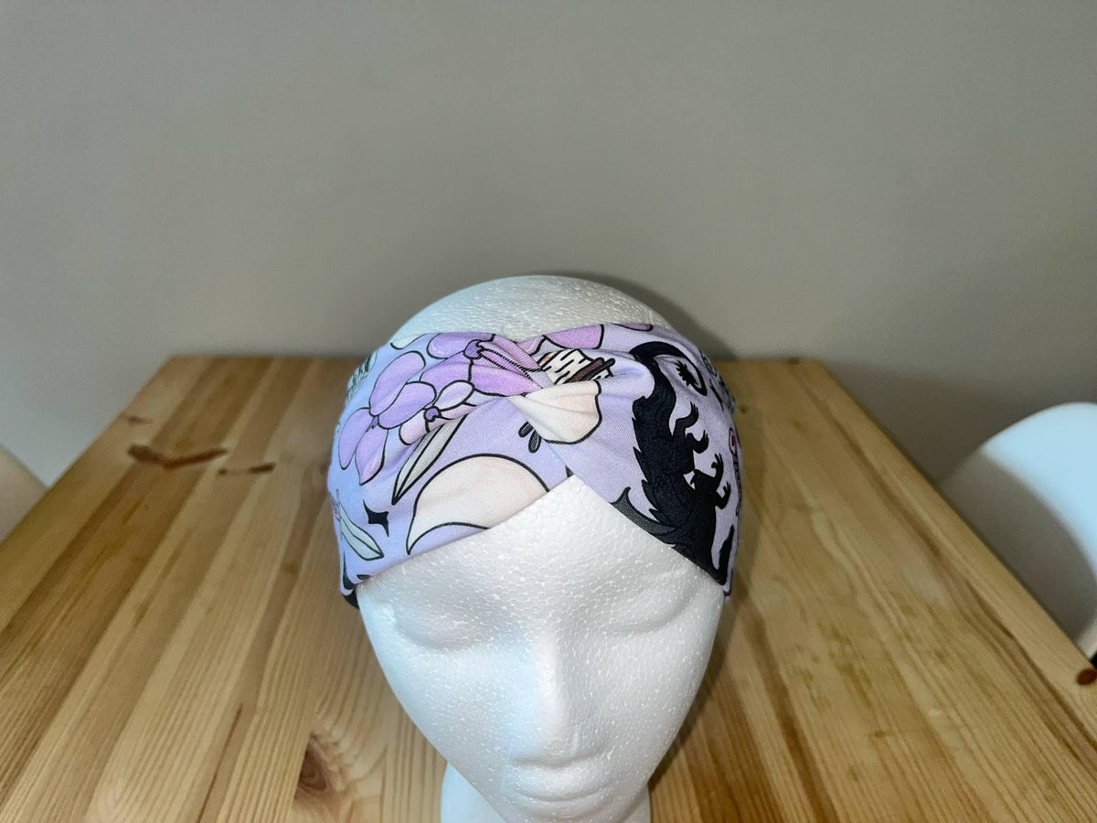Fourth Wing Fantasy Dragon Romantasy Book Print Twist Headband
