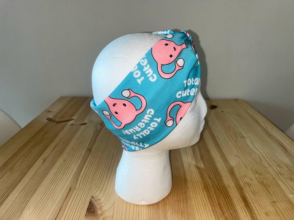 Uterus Print Twist Turban Headband – OBGYN Nurse Gift