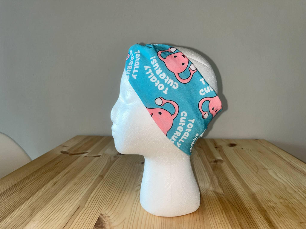 Uterus Print Twist Turban Headband – OBGYN Nurse Gift