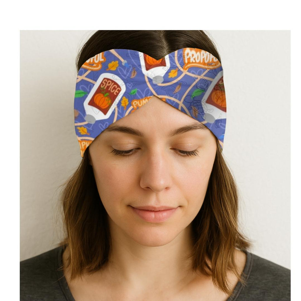 Pumpkin Spice Propofol Print Headband: Funny Healthcare Turban