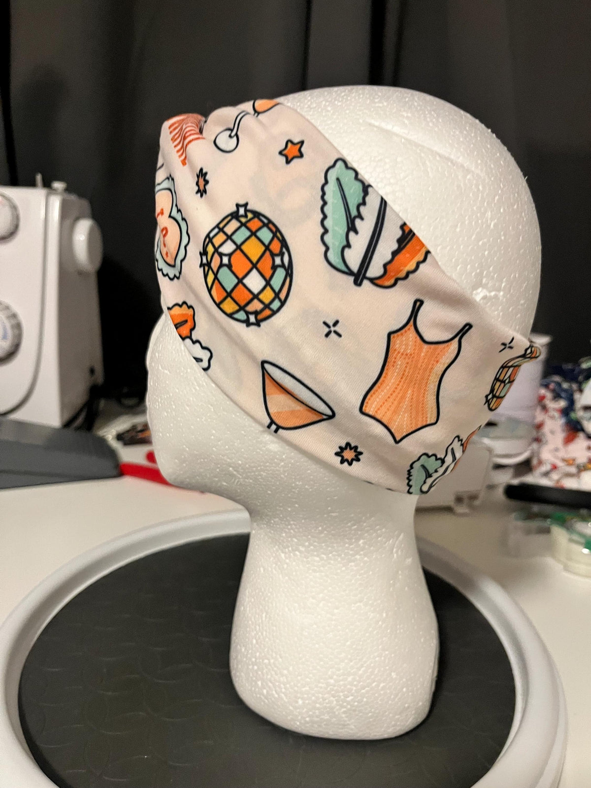 Showgirl Popstar Music Celebrity Print Twist Headband