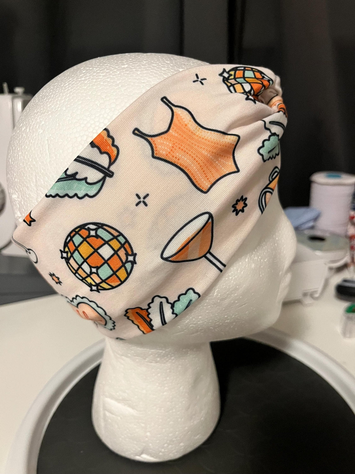 Showgirl Popstar Music Celebrity Print Twist Headband