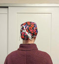 Lips Kisses Pink Valentines Print Euro Ponytail Scrub Cap