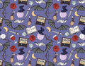 Fairy Fae Fantasy Romance Romantasy Book Print Scrub Cap Euro, Euro Ponytail and Tie Back Optional Satin Lining