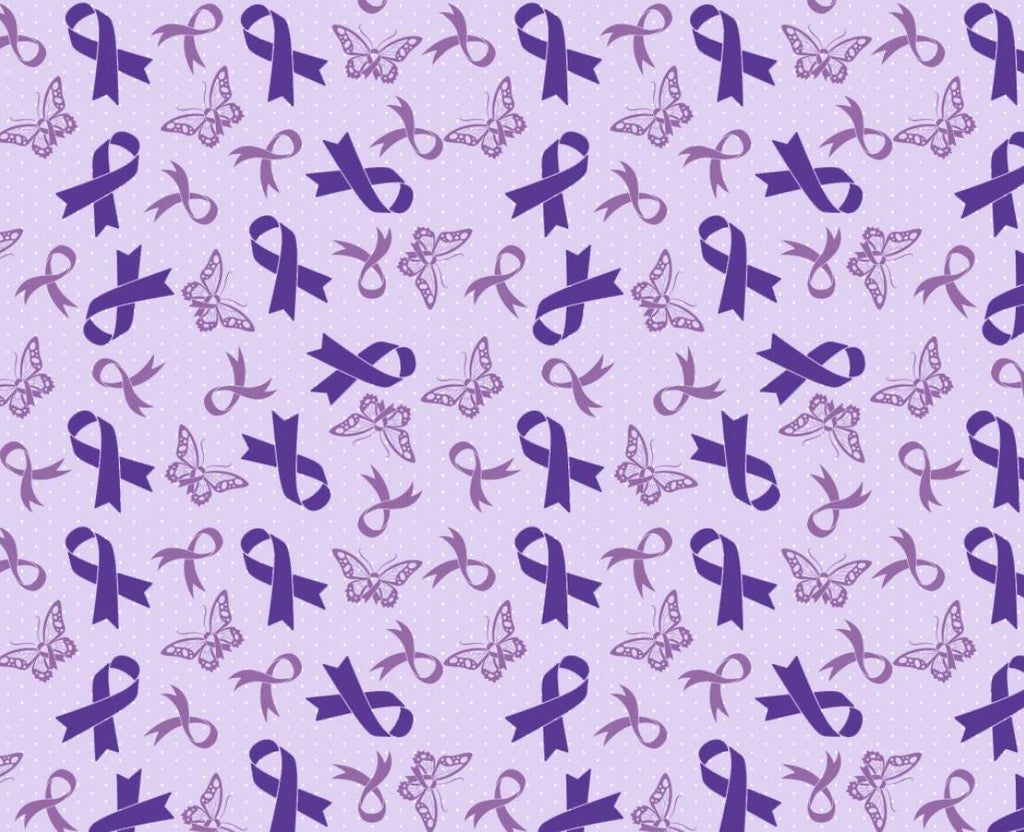 Purple Butterfly Memory Alzheimer's Dementia Major Neurocognitive Print Scrub Cap Euro, Euro Ponytail and Tie Back Optional Satin Lining