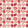 Happy Organ Anatomy Scrub Cap Funny Medical Organs Print Surgical Cap for Nurses, Doctors, Surgeons & Students | Euro, Ponytail and Tie Back