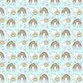 Dental Hygiene Dental Assistant Dentist Rainbow Tooth Teeth Print Scrub Cap Euro, Euro Ponytail and Tie Back Optional Satin Lining
