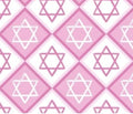Jewish Hanukkah Menorrah Religious Print Star Scrub Cap Euro, Euro Ponytail and Tie Back Optional Satin Lining