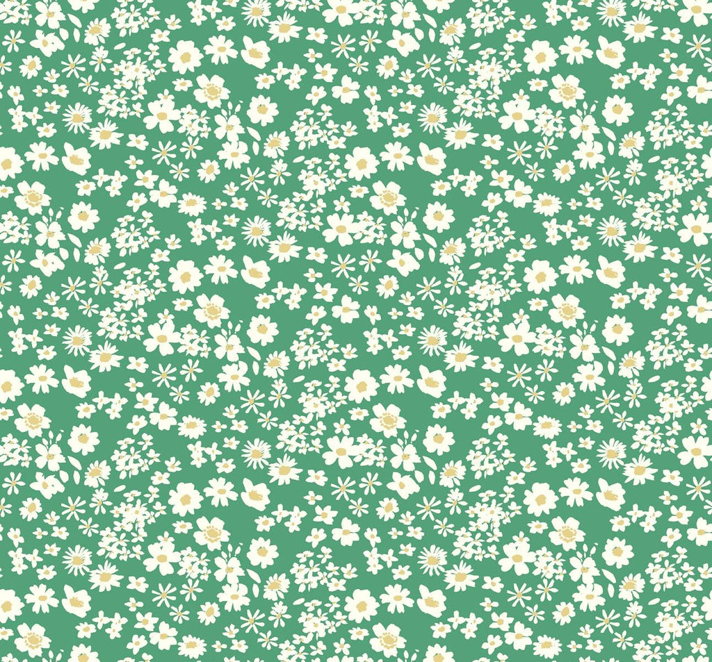 Daisy Floral Ponytail Scrub Cap: Euro Bouffant Style, Handmade Cotton