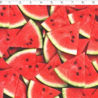 Watermelon Fruit Food Spring Summer Print Scrub Cap Euro, Euro Ponytail and Tie Back Optional Satin Lining