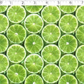 Citrus Lime Summer Spring Fun Fruit Print Scrub Cap Euro, Euro Ponytail and Tie Back Optional Satin Lining