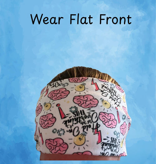 Bat Purple Spooky Halloween Autumn Fall Print Headband Wide Twist Soft Wear Two Ways Hair Accessory Easy Hairstyles
