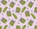 Pink Green Pickle Coquette Girl Bow Foodie Food Print Headband Wide Twist Soft Wear Two Ways Hair Accessory Easy Hairstyles