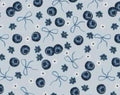 Blueberry Coquette Bow Floral Spring Fruit Print Headband Wide Twist Soft Wear Two Ways Hair Accessory Easy Hairstyles