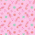 Candycane and Peppermint Christmas Coquette Pink Holiday Print Scrub Cap Euro, Euro Ponytail and Tie Back Optional Satin Lining